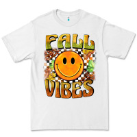 White fall vibes smiley face Premium Tee - BarkalooDesign