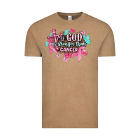 Vintage Coffee My god is stronger than Cancer Awareness Vintage Tee - HowdyJamesFarm