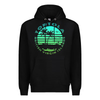 Black Bvi Tortola British Caribbean Island Souvenir Premium Hoodie - minhPixels