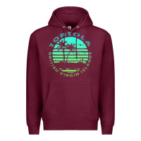 Burgundy Bvi Tortola British Caribbean Island Souvenir Premium Hoodie - minhPixels