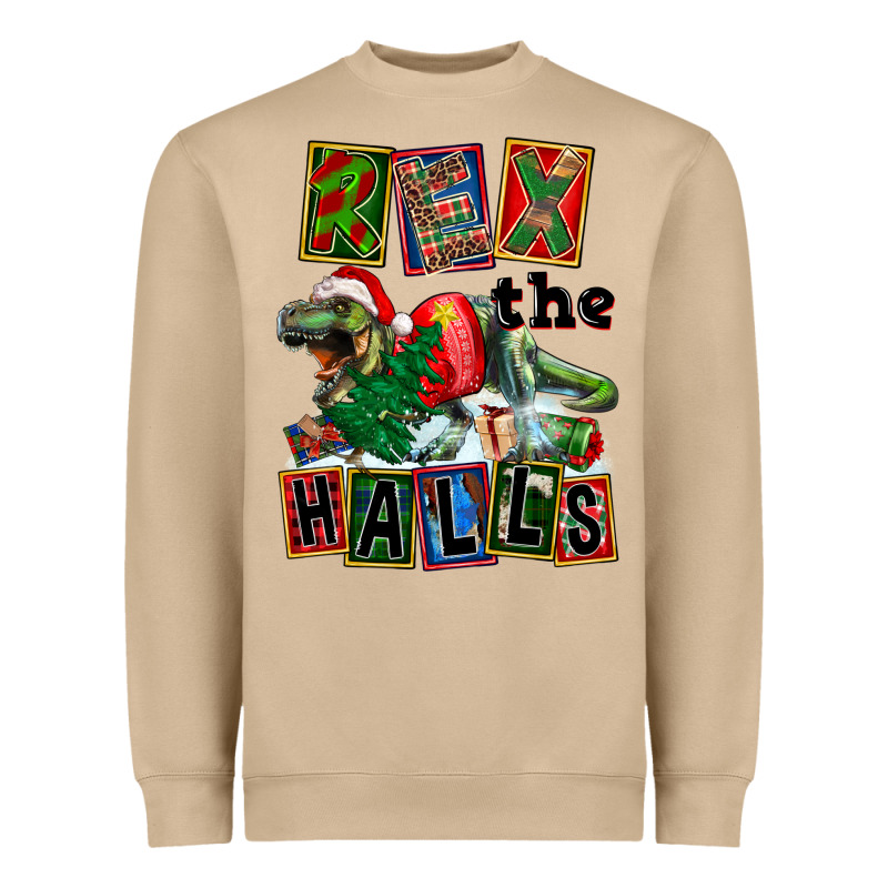 Rex The Halls Heavyweight Sweatshirt by FaDigitalArtStudio | Teevron
