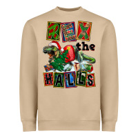 Mushroom Rex The Halls Heavyweight Sweatshirt - FaDigitalArtStudio