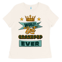 Bone world's best grandpop ever Ladies Tee - Jasminsmagicworld