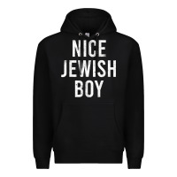 Black hanukkah nice jewish boy cool chanukah festival jewish gift t shirt Premium Hoodie - minhPixels