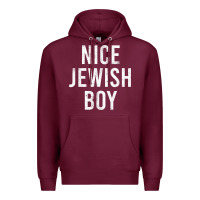 Burgundy hanukkah nice jewish boy cool chanukah festival jewish gift t shirt Premium Hoodie - minhPixels