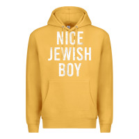 Mustard hanukkah nice jewish boy cool chanukah festival jewish gift t shirt Premium Hoodie - minhPixels