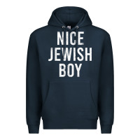 Navy hanukkah nice jewish boy cool chanukah festival jewish gift t shirt Premium Hoodie - minhPixels