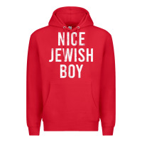 Red hanukkah nice jewish boy cool chanukah festival jewish gift t shirt Premium Hoodie - minhPixels