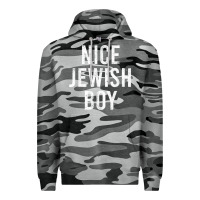 Slate Camo hanukkah nice jewish boy cool chanukah festival jewish gift t shirt Premium Hoodie - minhPixels