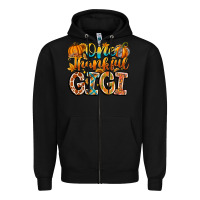 Black one thankful gigi Zipper Hoodie - CowhideDigitalArt