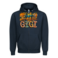 Navy one thankful gigi Zipper Hoodie - CowhideDigitalArt