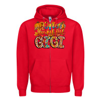 Red one thankful gigi Zipper Hoodie - CowhideDigitalArt