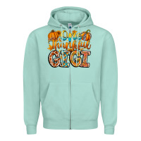 Seafoam one thankful gigi Zipper Hoodie - CowhideDigitalArt
