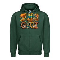 Sports Green one thankful gigi Zipper Hoodie - CowhideDigitalArt