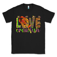 Black Mardi Gras love crawfish Classic Tee - NancyCooperArtShop