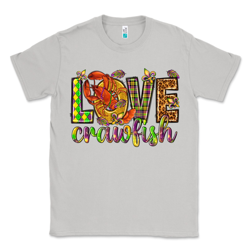 Mardi Gras Love Crawfish Classic Tee by NancyCooperArtShop | Teevron