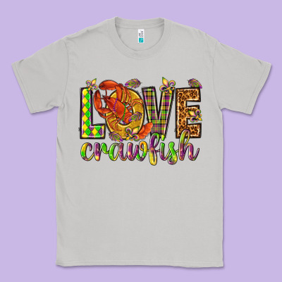 Mardi Gras Love Crawfish Classic Tee Designed By Nancycooperartshop