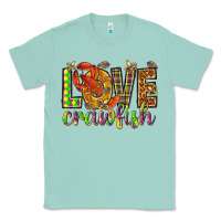 Seafoam Mardi Gras love crawfish Classic Tee - NancyCooperArtShop