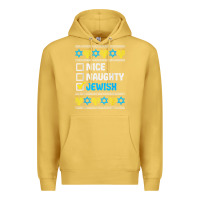 Antique Gold nice naughty jewish ugly hanukkah sweater chanukah jew gift premium t Premium Hoodie - minhPixels