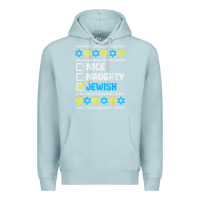 Blue Mist nice naughty jewish ugly hanukkah sweater chanukah jew gift premium t Premium Hoodie - minhPixels