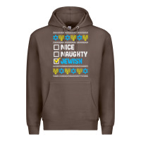 Coffee nice naughty jewish ugly hanukkah sweater chanukah jew gift premium t Premium Hoodie - minhPixels