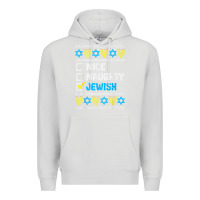 Dove Grey nice naughty jewish ugly hanukkah sweater chanukah jew gift premium t Premium Hoodie - minhPixels