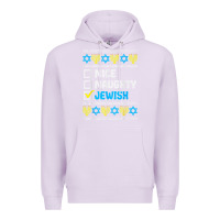 Lilac nice naughty jewish ugly hanukkah sweater chanukah jew gift premium t Premium Hoodie - minhPixels