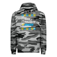 Slate Camo nice naughty jewish ugly hanukkah sweater chanukah jew gift premium t Premium Hoodie - minhPixels