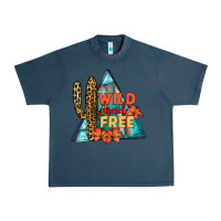 Midnight Navy Wıld and Free Urban Heavy Tee - JahusDesignShop