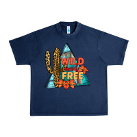 Navy Wıld and Free Urban Heavy Tee - JahusDesignShop