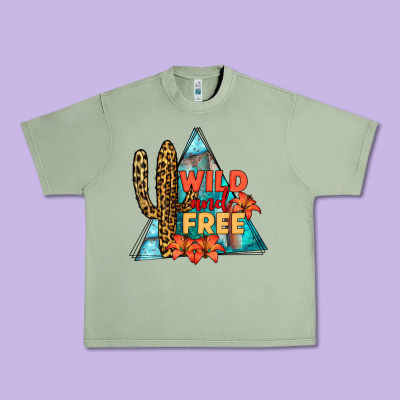 Wıld And Free Urban Heavy Tee Designed By Jahusdesignshop