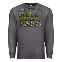 Charcoal Heather reel great papa Premium Sweatshirt - Artiststas