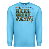 Ocean Blue reel great papa Premium Sweatshirt - Artiststas