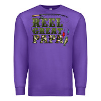 Purple reel great papa Premium Sweatshirt - Artiststas