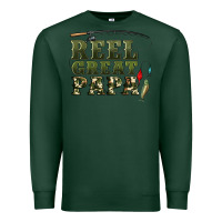Sports Green reel great papa Premium Sweatshirt - Artiststas