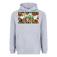 Heather Grey Christmas Santa's Helper Heavyweight Hoodie - Artiststas