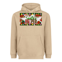 Mushroom Christmas Santa's Helper Heavyweight Hoodie - Artiststas
