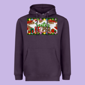 Christmas Santa's Helper Heavyweight Hoodie Designed By Artiststas