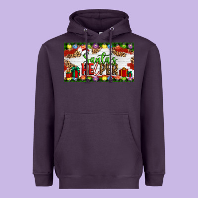 Christmas Santa's Helper Heavyweight Hoodie Designed By Artiststas