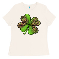 Bone leopard shamrock Ladies Tee - Jasminsmagicworld