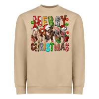 Mushroom Merry christmas pigs Heavyweight Sweatshirt - FaDigitalArtStudio