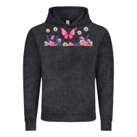 Vintage Black butterflies and flowers Vintage Hoodie - TumblerDesignByShophia