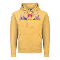 Vintage Mustard butterflies and flowers Vintage Hoodie - TumblerDesignByShophia