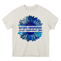 Cream autism awareness accept understand love blue Heavy Core Tee - LillyAllenDesigns