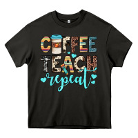 Asphalt coffee teach repeat Heavy Core Tee - JahusDesignShop