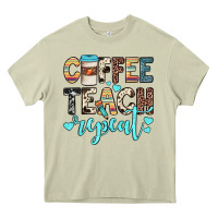 Mossy coffee teach repeat Heavy Core Tee - JahusDesignShop