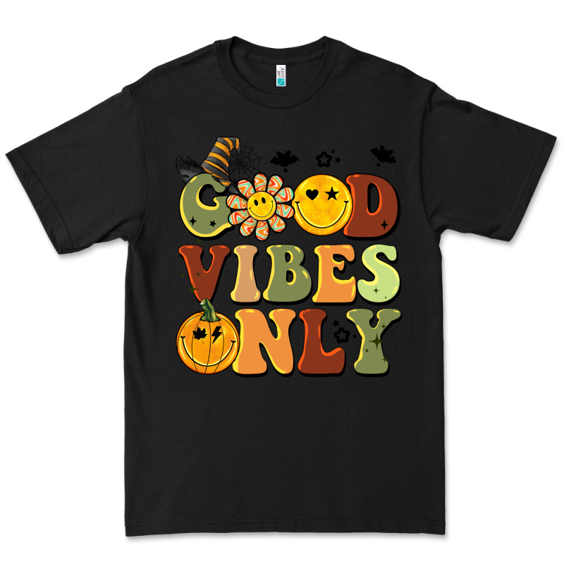 Halloween Good Vibes Only Premium Tee by BarkalooDesign | Teevron