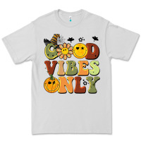 Dove Grey halloween good vibes only Premium Tee - BarkalooDesign