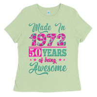 Matcha made in 1972, 50 years of being awesome Ladies Tee - Jasminsmagicworld