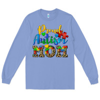 Colony Blue proud autism mom Long Sleeve Tee - CowGirlArtShop